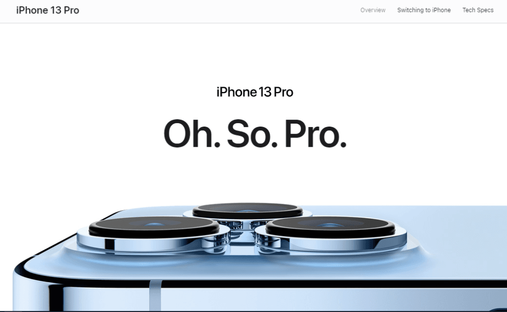Apple iPhone 13 Pro Feature