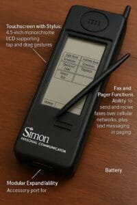 When Was the First Smartphone Made? Tracing the IBM Simon Origins 6 Inside IBM Simon: Pioneering Smartphone Features
