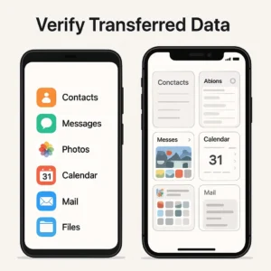 Switching from Android to iPhone: Complete Data Transfer Guide (2025) 13 Verify Transferred Data on Your New iPhone