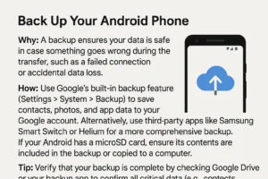Switching from Android to iPhone: Complete Data Transfer Guide (2025) 2 Back Up Your Android Phone Before Switching to iPhone