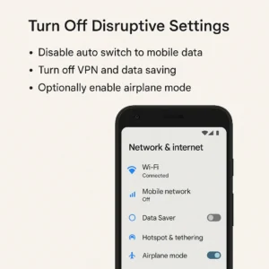 Switching from Android to iPhone: Complete Data Transfer Guide (2025) 8 Turn Off Disruptive Settings on Android Before Transfer