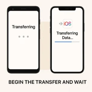 Begin the Transfer and Wait Using Move to iOS