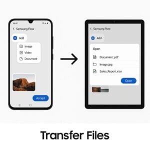 Step 3: Transfer Files Between Phone and PC Using Samsung Flow